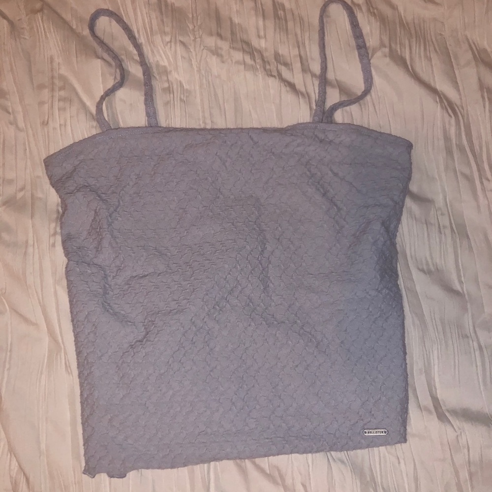nwot hollister blue tank top
